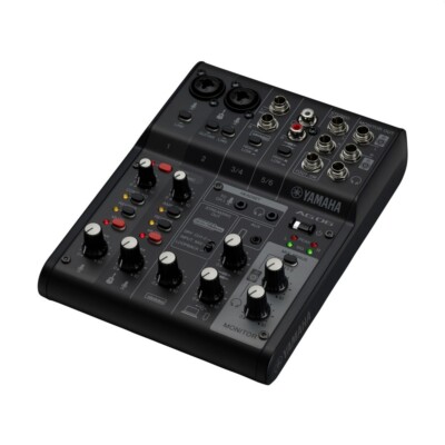 YAMAHA AG06 MKII B Compact 6-Channel USB/FX Recording / Podcast