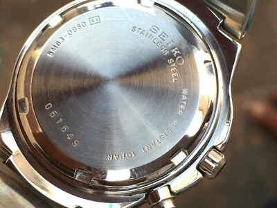 Seiko Kinetic 100m 5M63-0B80 Vintage Men Wrist Watch All Original