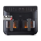 MEDION P20 XXL Heißluftfritteuse mit 2 Kammern 8,7L 2.600W 9 Automatikprogramme