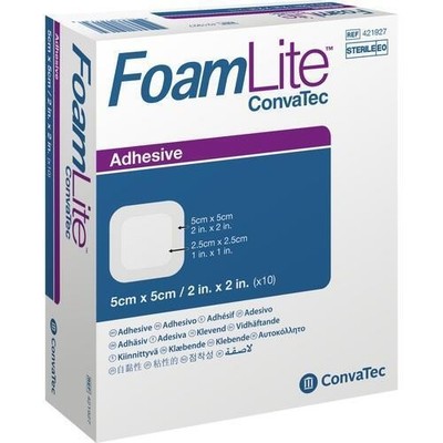 FOAM LITE ConvaTec adhäsiv PU-Schaumverb.5x5 cm 10 St