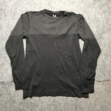 Vuori Shirt Mens Large Gray Long Sleeve Athletic Performance Pullover Defects