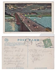 TurtlesTradingPost- St Louis, MO 1930 Slogan Cancel- Eads Bridge Post Card