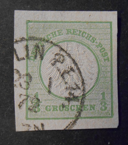 GERMANY,GERMANY 1872 EMPIRE REICH Eagle relief shield small 1/3gr. US Mi 2U