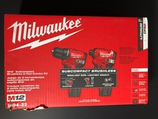 Milwaukee M12 3494-22 Subcompact 2-Tool Combo Kit Impact Driver & Drill/Driver