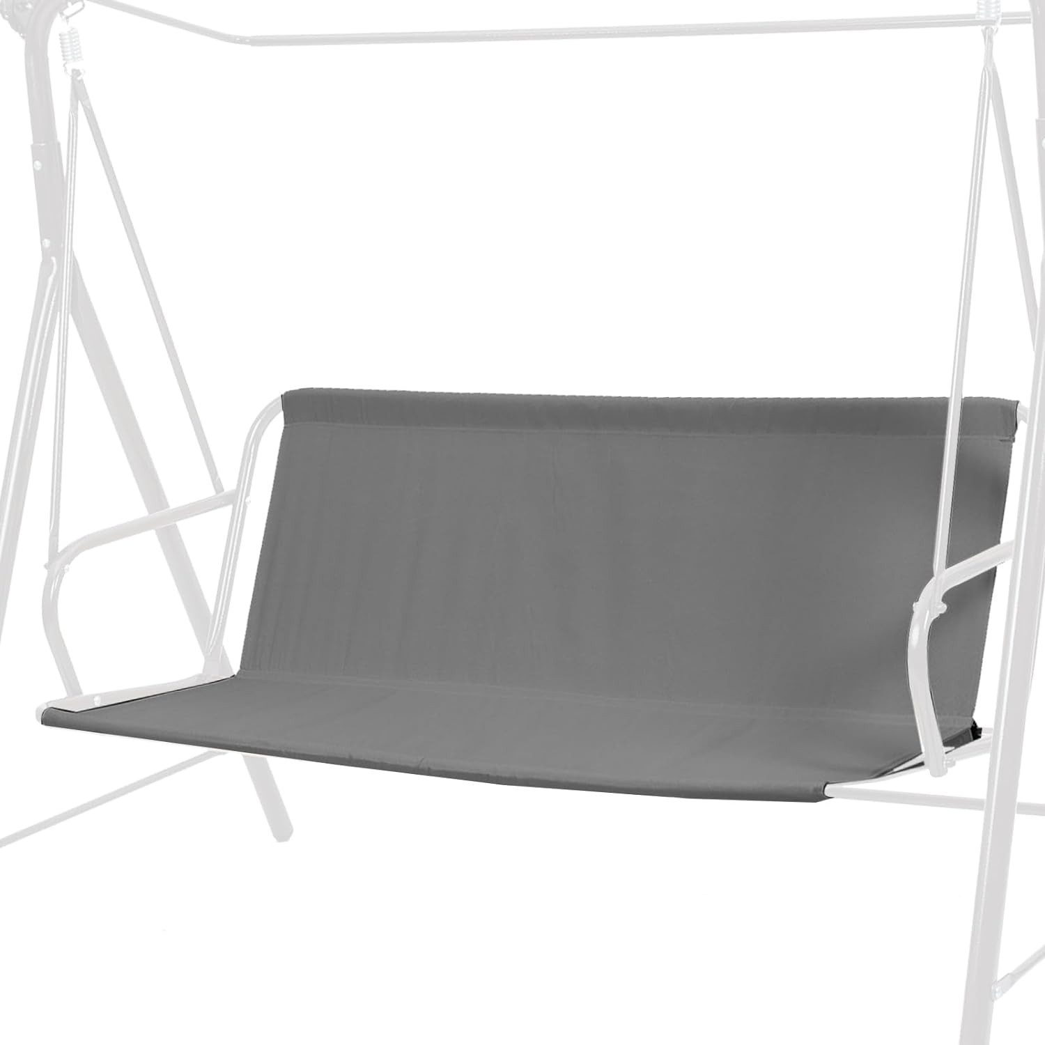 Porch Patio Swing Seat Cover Replacement 3-Seat Waterproof Oxford Fabric Gray