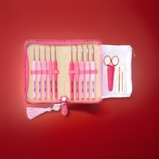 TULIP ETIMO ROSE HOOK CROCHET NEEDLE SET TER-001 PINK F/S FROM JAPAN
