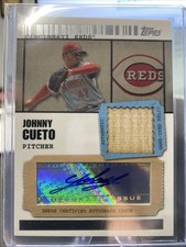 Johnny Cueto 2009 Topps Ticket To Stardom Auto Bat Relic SP /489 Cincinnati Reds