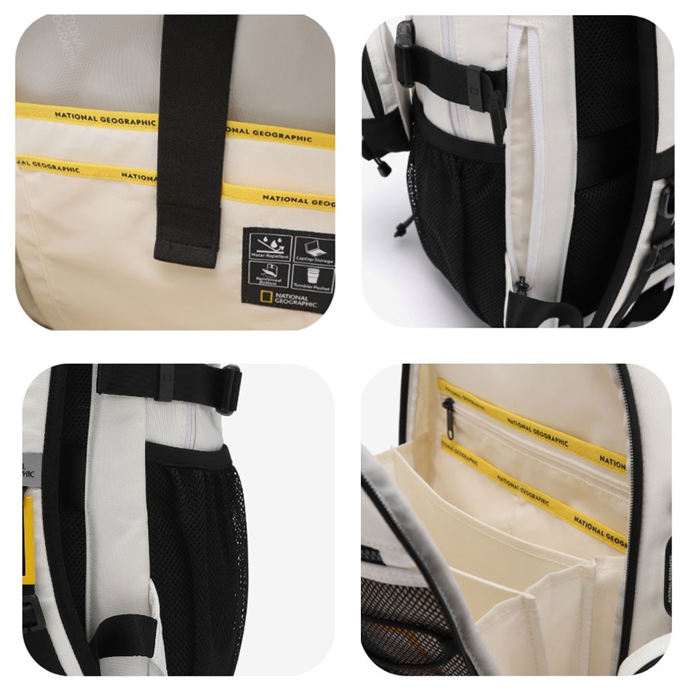 NATIONAL GEOGRAPHIC BUDDY BACKPACK 23L N261ABG540 WHITE UNISEX
