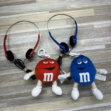 M M's Mini Plush Blue Red Radio with Headphones Radioshack Exclusive - 6MH803  