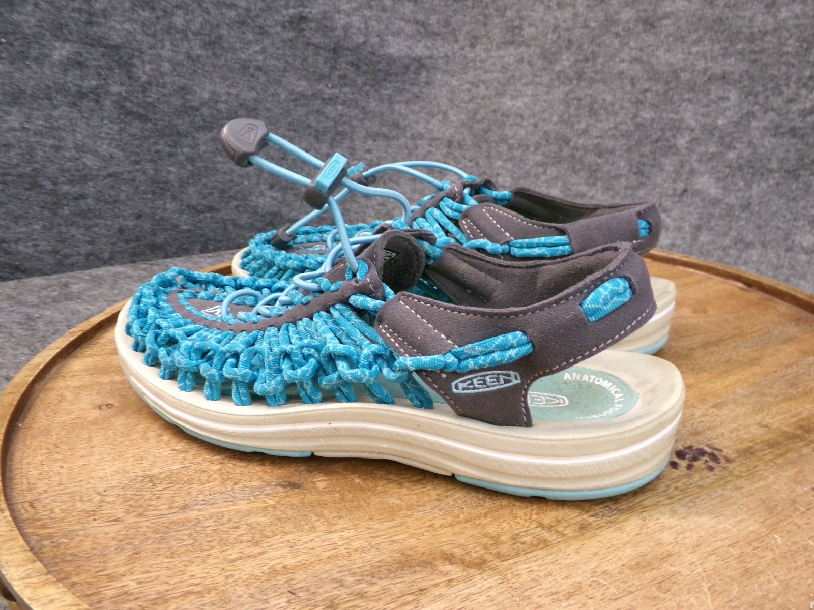 Sandali Keen Uneek Paracord Bungee blu acqua acqua acqua 1014639 donna taglia 6 US