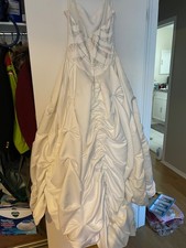 Moonlight wedding dress - white , size 8. With sequins - full train