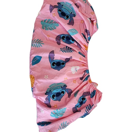 pink Lilo and Stitch twin fitted sheet only
