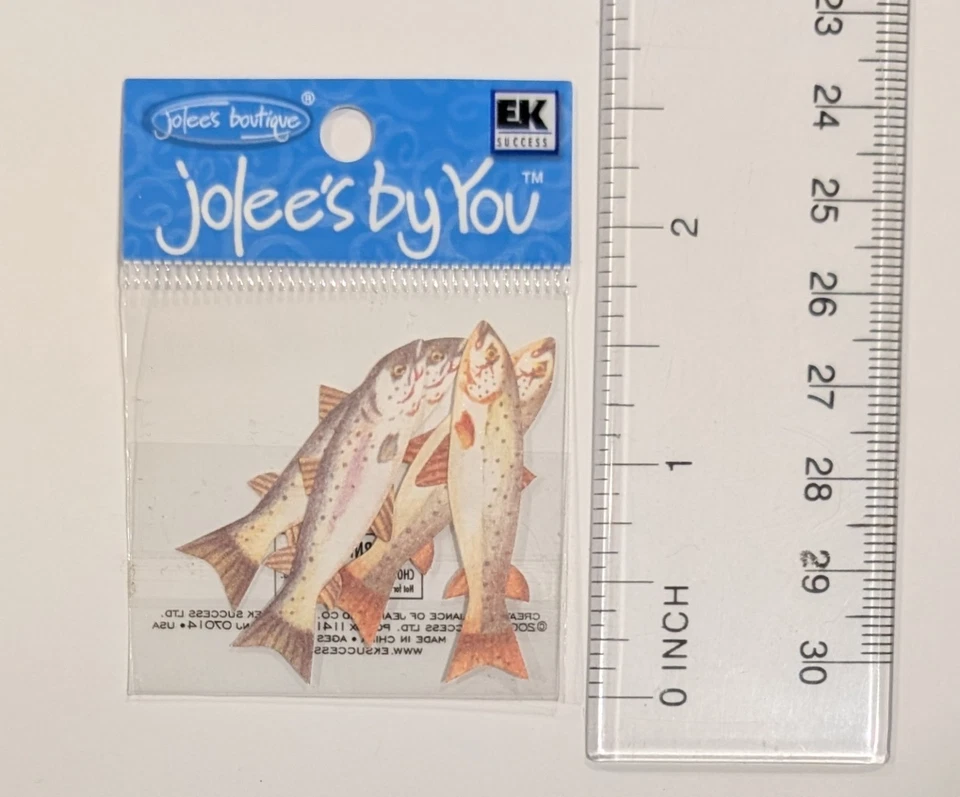 Fresh Water Fish Jolee's By You Mini Scrapbooking Embellishments - Image 2 of 3