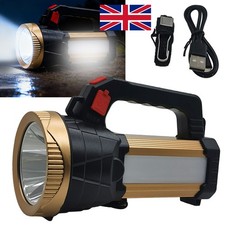 Super Bright LED Spot Light Searchlight Rechargeable Hand Torch Work Light Lamp