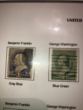 USA 1881-1882 1 & 2 CENTS STAMPS FRANLIN & WASHINGTON USED