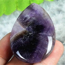 JT13884 48x33x7mm Natural Dream Amethyst Teardrop Pendant Bead