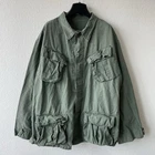 Vintage Rothco Vietnam Era Military Rip-Stop Fatigue Shirt Size Large