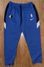 Nike NBA Dallas Mavericks Showtime Therma Flex Blue Sweat Pants Joggers 2XL XXL