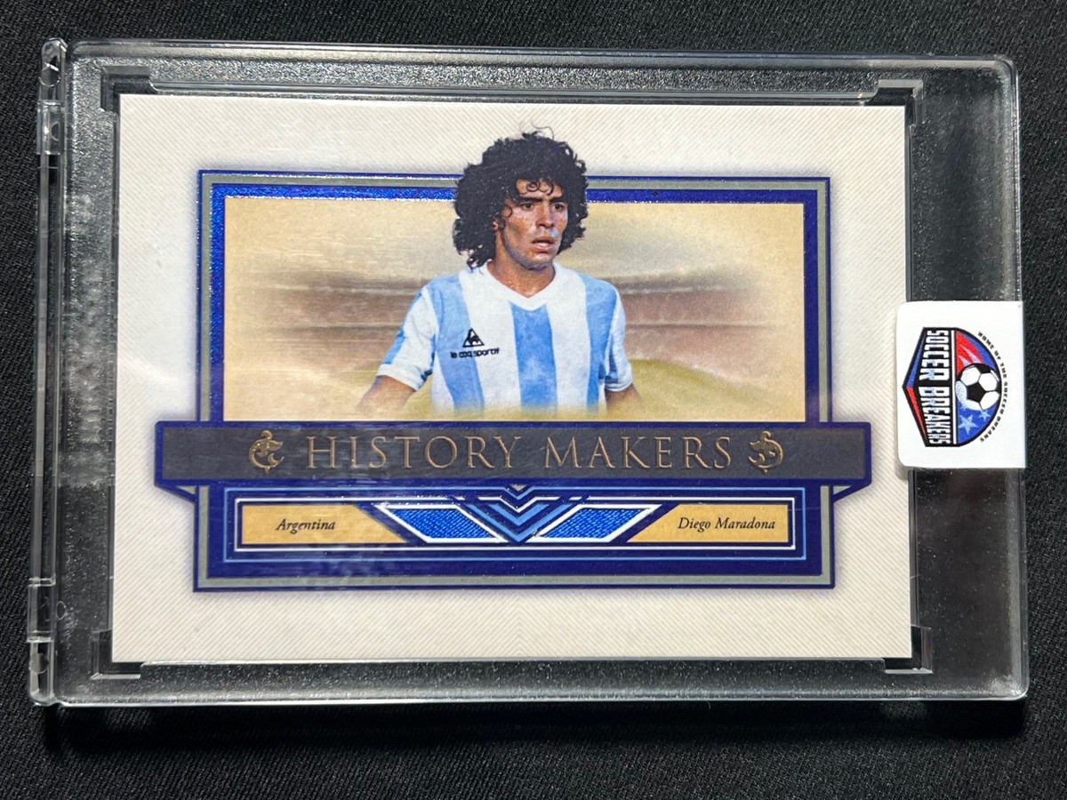 2023 Futera Unique WF History Makers Diego Maradona /9 Worn Napoli