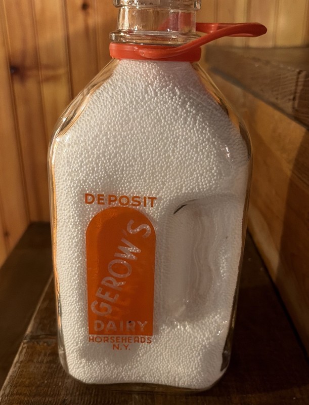 Gerow’s Dairy, Horseheads, NY Half Gallon Milk Bottle