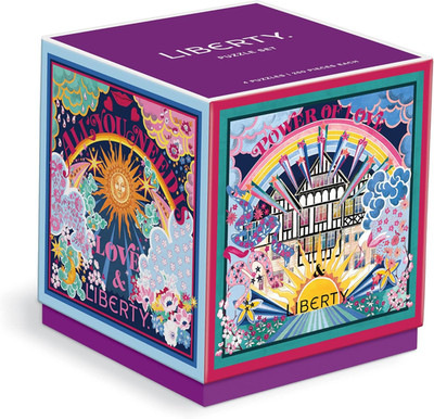 Galison Liberty Power of Love 4 200-Piece Puzzles Block Set NEW SEALED FAST SHIP