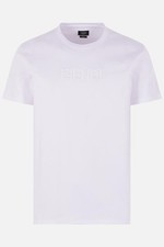 FENDI Embroidered White Cotton T-Shirt New  Authentic