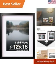 Classic Black 12x16 Plexiglass Picture Frame for Versatile Home Decoration