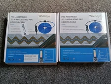 Pipe Heat Tape for Water Pipe Freeze Protection Constant Wattage 12ft Lot Of 2