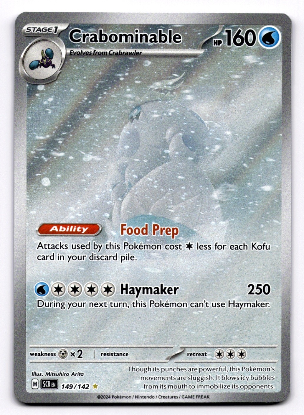 Crabominable SV07: Stellar Crown - Pokemon NM 149/142