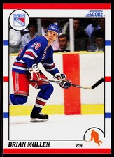 Brian Mullen, 1990-91 Score American, #84, New York Rangers,