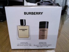 Burberry Hero Eau de Toilette Perfume Spray 100ml + Deodorant Stick 100ml Set