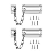 Door Chain Lock, Silver 9 Links for Inside Door Tools Home Improvement