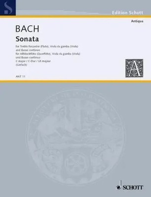 Johann Sebastian Bach | Sonata C major (1985) | Buch | Schott Music