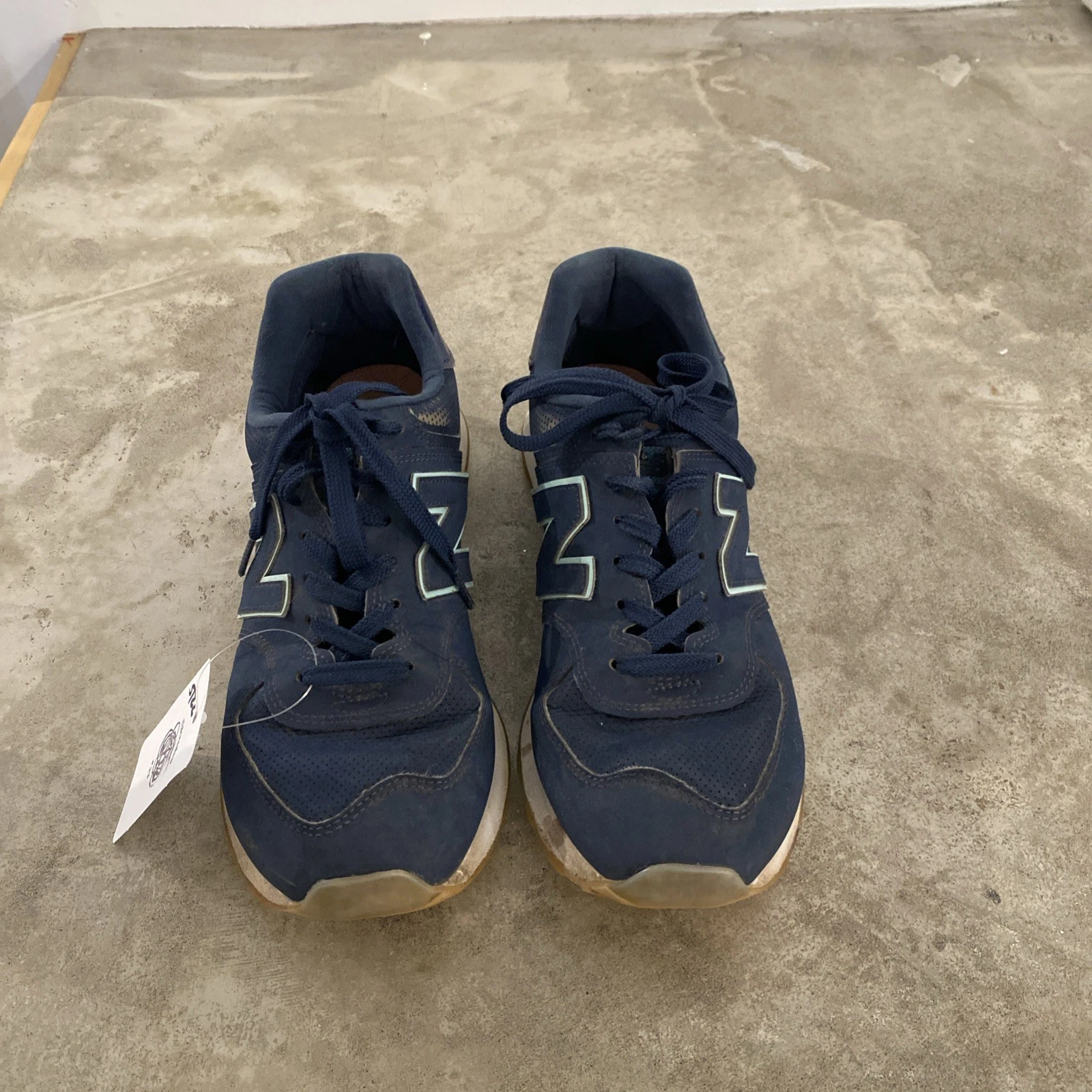 Scarpe New Balance uomo blu scuro taglia 10 5 sneakers sportive stringate usate