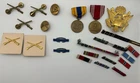 Lot of WWII & Vintage U.S. Military Medals Badges, Pins, Buttons