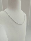 1.54 grams 14K Solid White Gold Rolo Chain - 18 inches - Hallmarked — photo 2