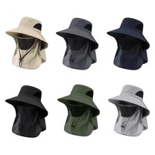 Wide Brim Sun Hat UV Protection Bucket Cap Fo...