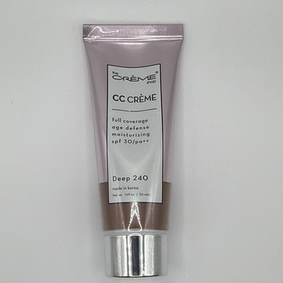 The Creme Shop CC Creme   Deep 240 Full Coverage Moisturizing SPF 30 1.69 oz