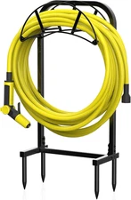 Suchek Garden Hose Holder, Upgraded 4 Spikes Water Hose Holder, Heavy Duty Ho...