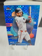 2025 Topps Finest - Uncommon Carlos Correa #199 Blue Checkerboard Refractor /75