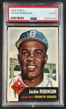 JACKIE ROBINSON PSA 4 1953 TOPPS BASEBALL #1 DODGERS HOF
