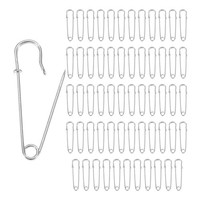 "60 Stk. Sicherheitsnadeln 1,5\" FüR Mode/NäHen/Diy [Silber]"