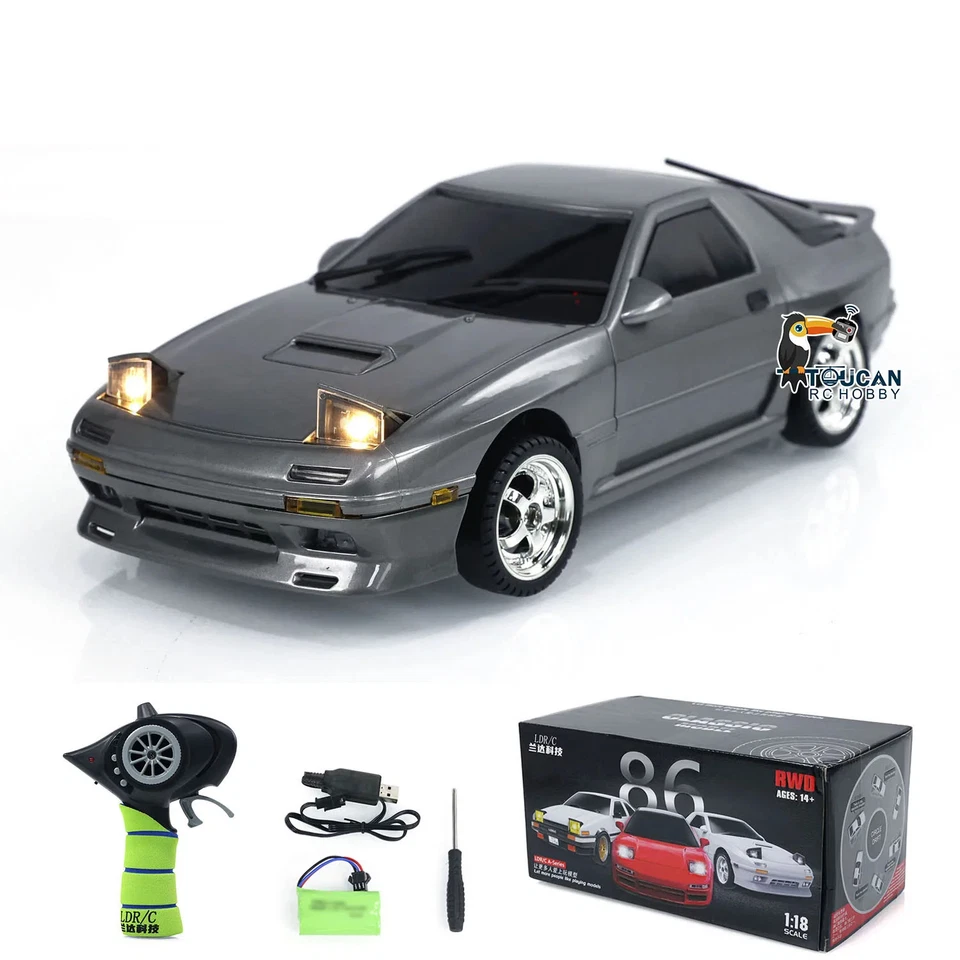 RC Drift Car 1:18 RX7 RWD Radio Control Racing Vehicles Gyroscope Ready Run Toy - Image 3 of 4