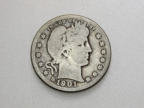 1901-O 25C BARBER SILVER QUARTER DOLLAR