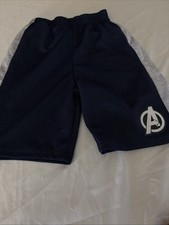 Marvel Boys Avengers Grey & Blue Shorts Size 7