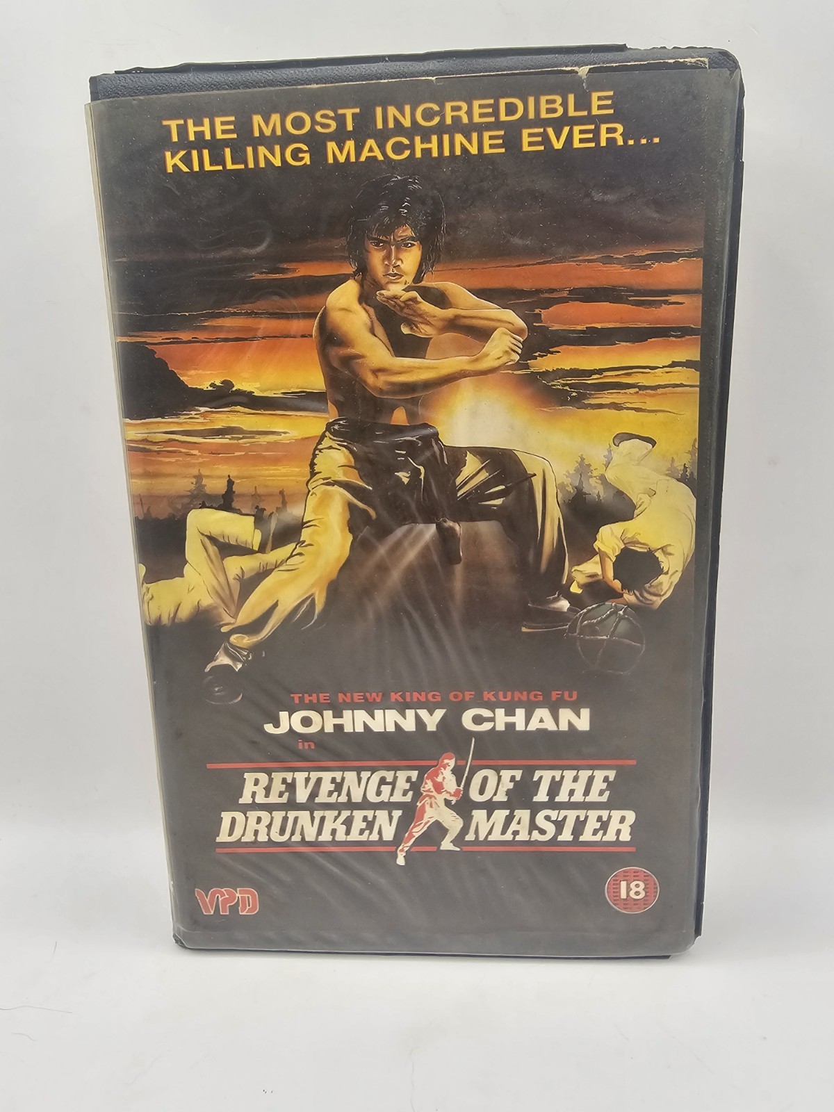 REVENGE OF THE DRUNKEN MASTER VHS - EX RENTAL BIG BOX JOHNNY CHAN (VERY RARE)