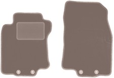 Fußmatten Automatten Vorne Velours Beige für Renault Koleos II 2016-