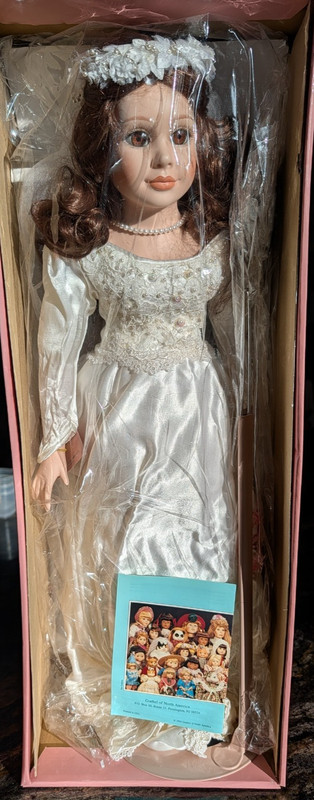 Vintage "Nancy" 18" Porcelain Bride Doll by Karen Kennedy For Goebel 123/500 LE