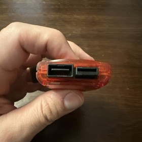 OEM Sega Dreamcast VMU Memory Unit - HKT-7000 - Clear Red - New Batteries!