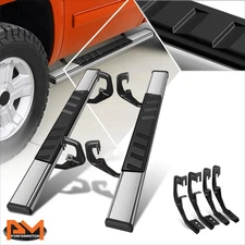 For 07-19 Silverado/Sierra Standard Cab 5" Side Step Nerf Bar Flat Running Board